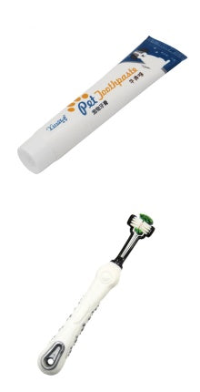 HKM-4912317 Pet Toothpaste for Dogs and Cats - Vanilla & Beef Flavor, 75g, Gentle Oral Care & Teeth Cleaning