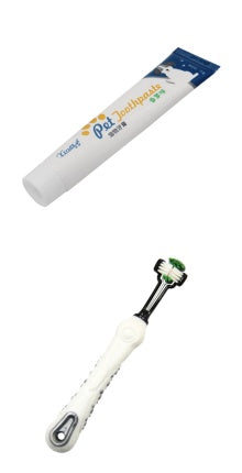 HKM-4912317 Pet Toothpaste for Dogs and Cats - Vanilla & Beef Flavor, 75g, Gentle Oral Care & Teeth Cleaning