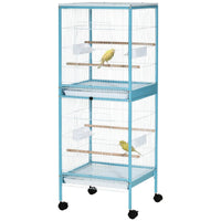 HKM-4914109 Large Two-Tier Bird Cage with Easy Access Doors and Cleaning Trays