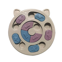 HKM-4914237 Interactive Slow Feeding Bowl for Cats and Dogs ¨C Plastic Toy in Red, Blue, Yellow, 25cm Diameter