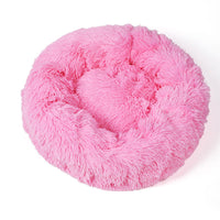 HKM-4914493 Plush Round Cat Sleeping Mat in Multiple Sizes for Indoor Comfort