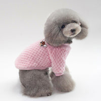HKM-4914621 Cozy Two-Legged Fleece Clothing for Pets - Blue and Pink for Autumn and Winter