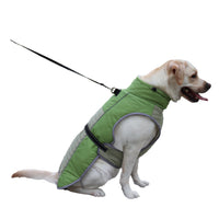 HKM-4914877 Reflective Casual Thickening Pet Clothes in Pink, Gray, and Fruit Green - Sizes XS to 3XL