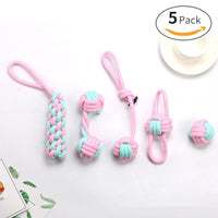 HKM-4915261 Pet Bite Resistant Cotton Rope Ball Toy for Cats and Dogs