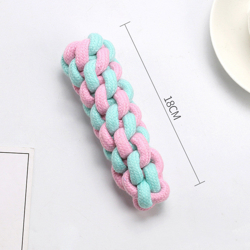 HKM-4915261 Pet Bite Resistant Cotton Rope Ball Toy for Cats and Dogs
