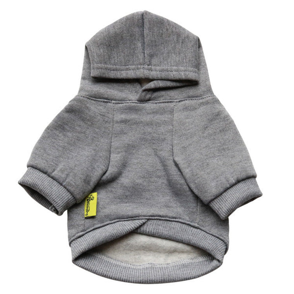 HKM-4915517 Fleece Hooded Pet Sweater - Casual Dog Clothes in Various Colors and Sizes