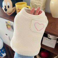 HKM-4916029 Lightweight Summer Pet Vest - Oat Grey, Cream White, Baby Blue, Baby Pink - Sizes XS to XL