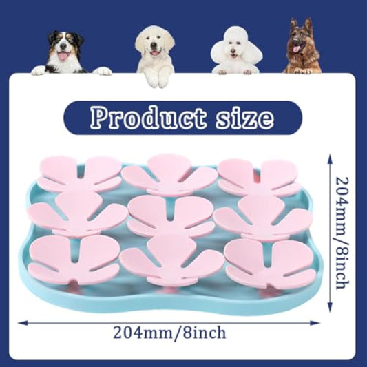 HKM-4916413 Silicone Slow Feeder Dog Bowl and Calming Mat for Interactive Eating and Training