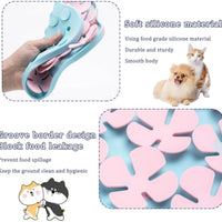 HKM-4916413 Silicone Slow Feeder Dog Bowl and Calming Mat for Interactive Eating and Training