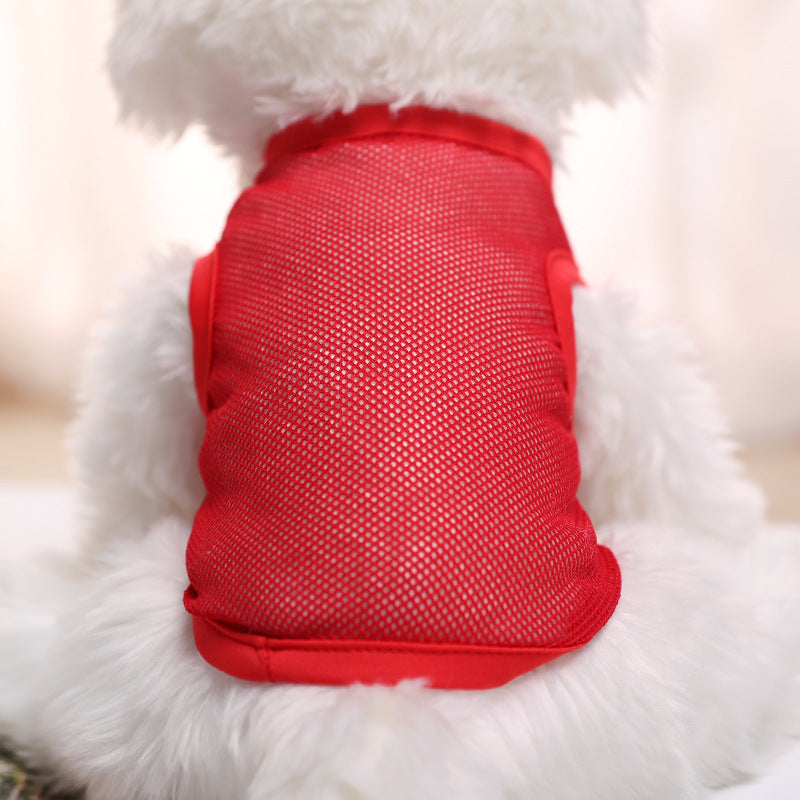 HKM-4916797 Large Mesh Spring/Summer Pet Vest in Plain Colors