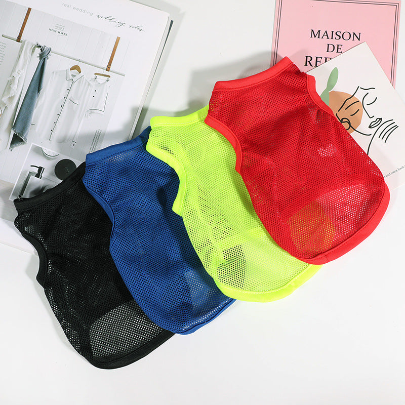 HKM-4916797 Large Mesh Spring/Summer Pet Vest in Plain Colors