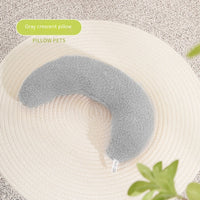HKM-4917053 Crescent-Shaped Soft Cotton Pillow for Cats and Dogs - Available in Multiple Colors