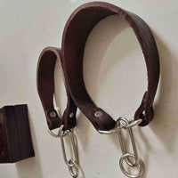 HKM-4918205 Widened Greyhound Dog Collar in Curry Cow Leather - 3cm & 4cm Width Options