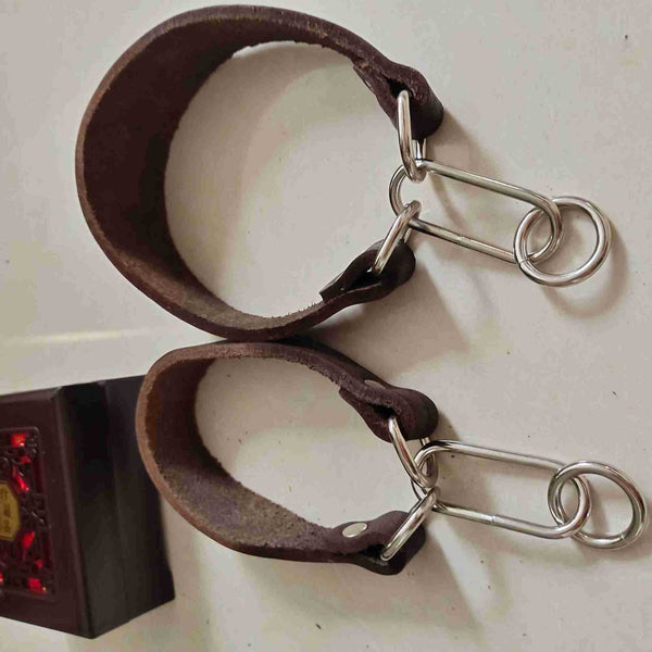 HKM-4918205 Widened Greyhound Dog Collar in Curry Cow Leather - 3cm & 4cm Width Options