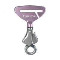 HKM-4919997 Adjustable Pet Safety Buckle for Secure Car Travel - Aluminum Alloy, Multiple Colors