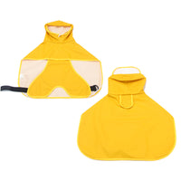 HKM-4920381 Transparent Dog Raincoat with Hood and Bellyband for All Breeds