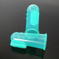 HKM-4921021 Natural Silicone Finger Toothbrush for Gentle Oral Care, Size 5.5*2.2CM