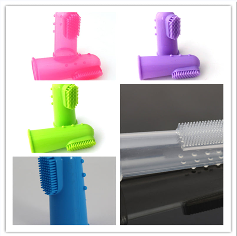 HKM-4921021 Natural Silicone Finger Toothbrush for Gentle Oral Care, Size 5.5*2.2CM