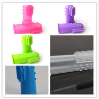 HKM-4921021 Natural Silicone Finger Toothbrush for Gentle Oral Care, Size 5.5*2.2CM