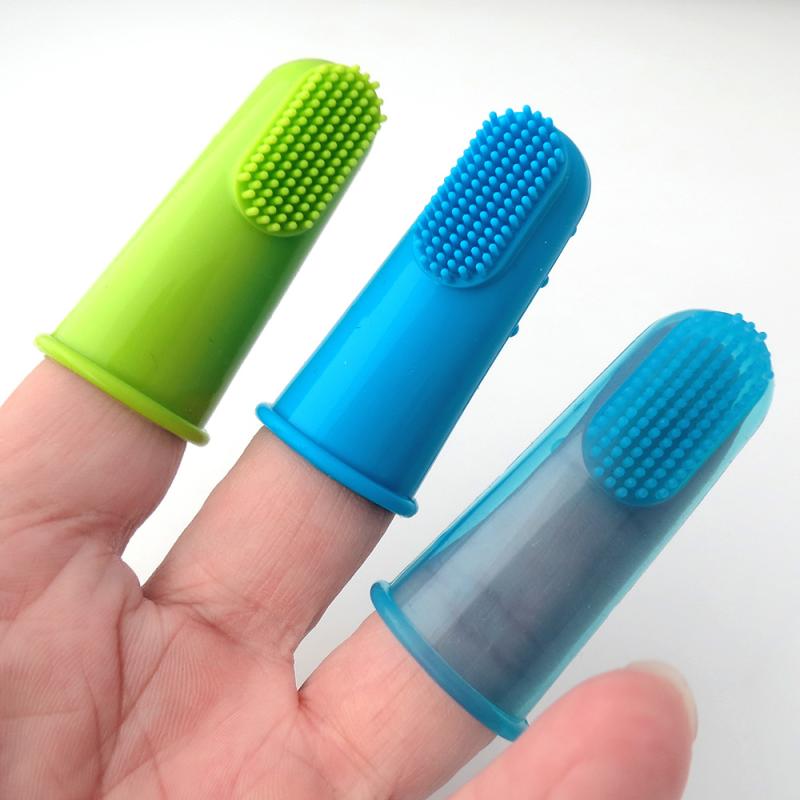HKM-4921021 Natural Silicone Finger Toothbrush for Gentle Oral Care, Size 5.5*2.2CM