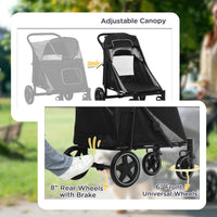 HKM-4921661 Dog Stroller for Pets Up to 66 lbs, Compact and Smooth Folding Design