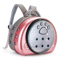 HKM-4922429 Transparent Portable Cat Diaper Bag – Breathable Design in Rose Gold, Luxury Silver, Champagne Gold