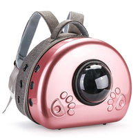 HKM-4922429 Transparent Portable Cat Diaper Bag – Breathable Design in Rose Gold, Luxury Silver, Champagne Gold