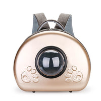 HKM-4922429 Transparent Portable Cat Diaper Bag – Breathable Design in Rose Gold, Luxury Silver, Champagne Gold