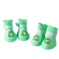 HKM-4922813 Waterproof Anti-Slip Rubber Boots for Pets - Flexible, Lightweight Rain Shoes for Dogs and Cats, Various Sizes Available