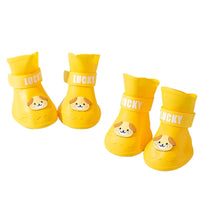 HKM-4922813 Waterproof Anti-Slip Rubber Boots for Pets - Flexible, Lightweight Rain Shoes for Dogs and Cats, Various Sizes Available