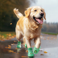 HKM-4922813 Waterproof Anti-Slip Rubber Boots for Pets - Flexible, Lightweight Rain Shoes for Dogs and Cats, Various Sizes Available