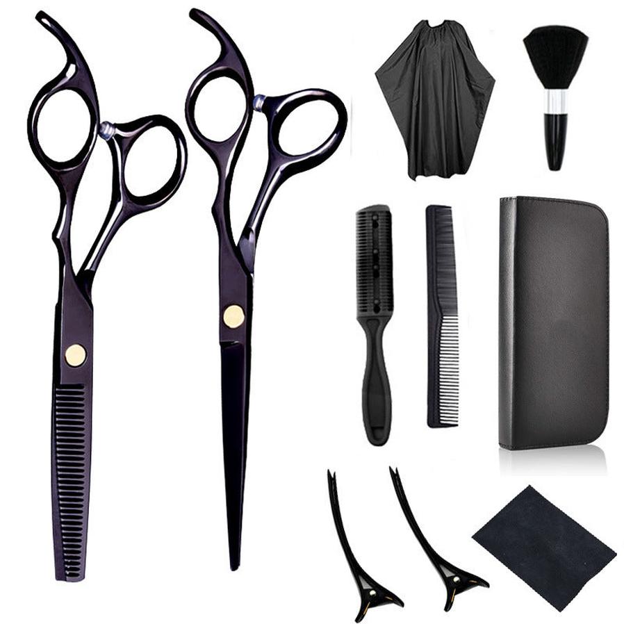 HKM-492371 Professional Stainless Steel Hair Cutting Scissors Set for Salon Use - 6.0 Inches, Straight Blade, Ergonomic Handle