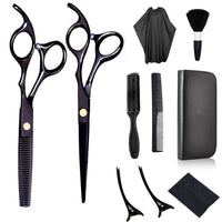 HKM-492371 Professional Stainless Steel Hair Cutting Scissors Set for Salon Use - 6.0 Inches, Straight Blade, Ergonomic Handle