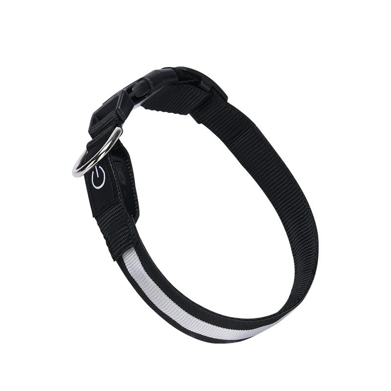 HKM-4923965 Colorful LED Nylon Fishing Line Luminous Collar with USB Rechargeable Battery, 70CM Length