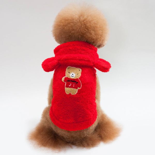 HKM-4924349 Cozy Coral Fleece Vest for Small Dogs in Multiple Colors and Sizes