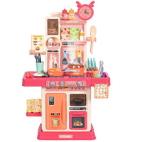 HKM-492435 Children's Mini Kitchen Play Set - 46-Piece Pretend Cooking Toy for Ages 2-13