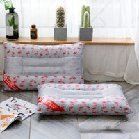 HKM-492435 Pearl Cotton Cassia Seed Physiotherapy Pillow - Brushed Polyester Fiber Filling, 42x65cm, 5.1-10cm Height