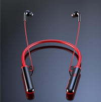 HKM-492499 Wireless Neckband Bluetooth Headset with Voice Control and Battery Display, Stereo Sound, Dual Ear Support, 10m Range