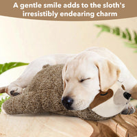HKM-4925629 Interactive Plush Pet Toy with Heartbeat Device - Sloth Design