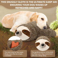 HKM-4925629 Interactive Plush Pet Toy with Heartbeat Device - Sloth Design