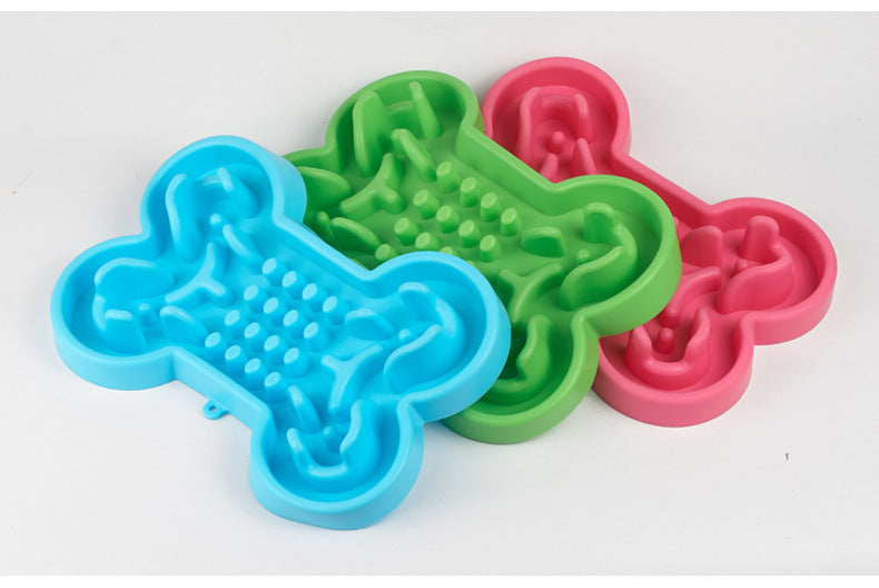 HKM-4926141 Pet Dog Slow Feeder Bowl - Anti-Choke Silicone Travel Design, Available in Small and Large Sizes