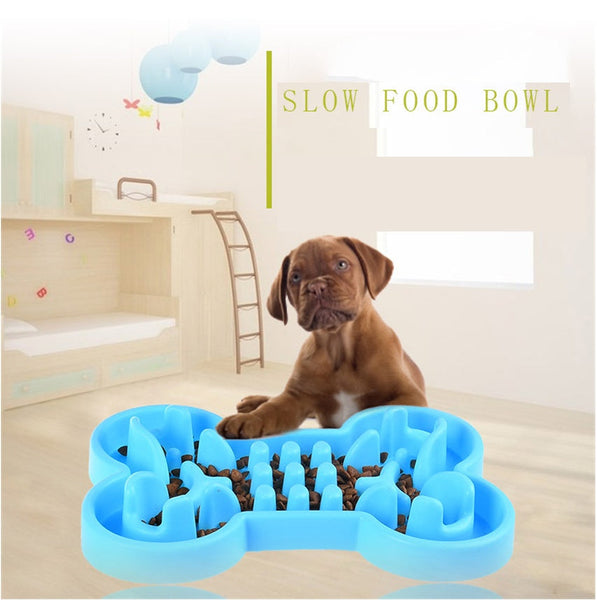 HKM-4926141 Pet Dog Slow Feeder Bowl - Anti-Choke Silicone Travel Design, Available in Small and Large Sizes