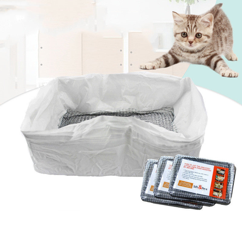 HKM-4927549 Cat Litter Sand Bag Filter Strainer Cleaning Tool - 10 Piece Set
