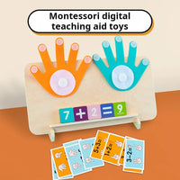 HKM-492755 Montessori Finger Cognitive Puzzle Math Toys for Learning Addition and Subtraction in Kindergarten