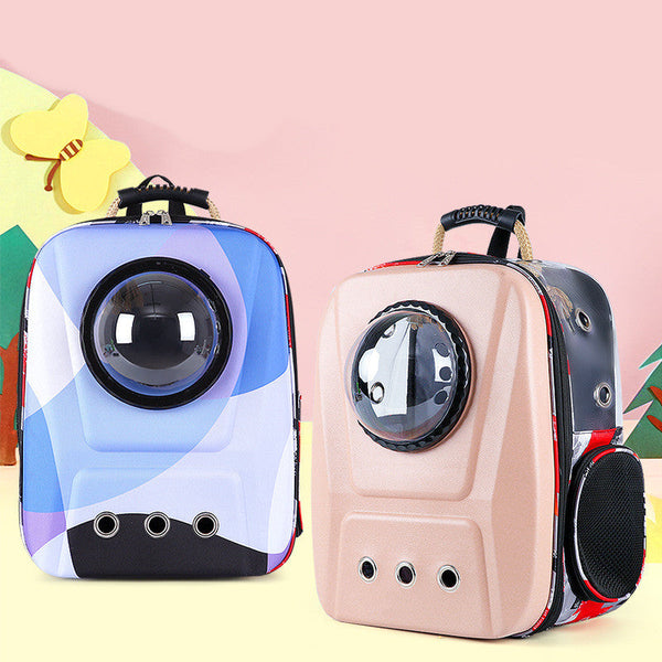 HKM-4928189 Breathable Large Capacity Portable Backpack for Cats, Fashionable EVA Design