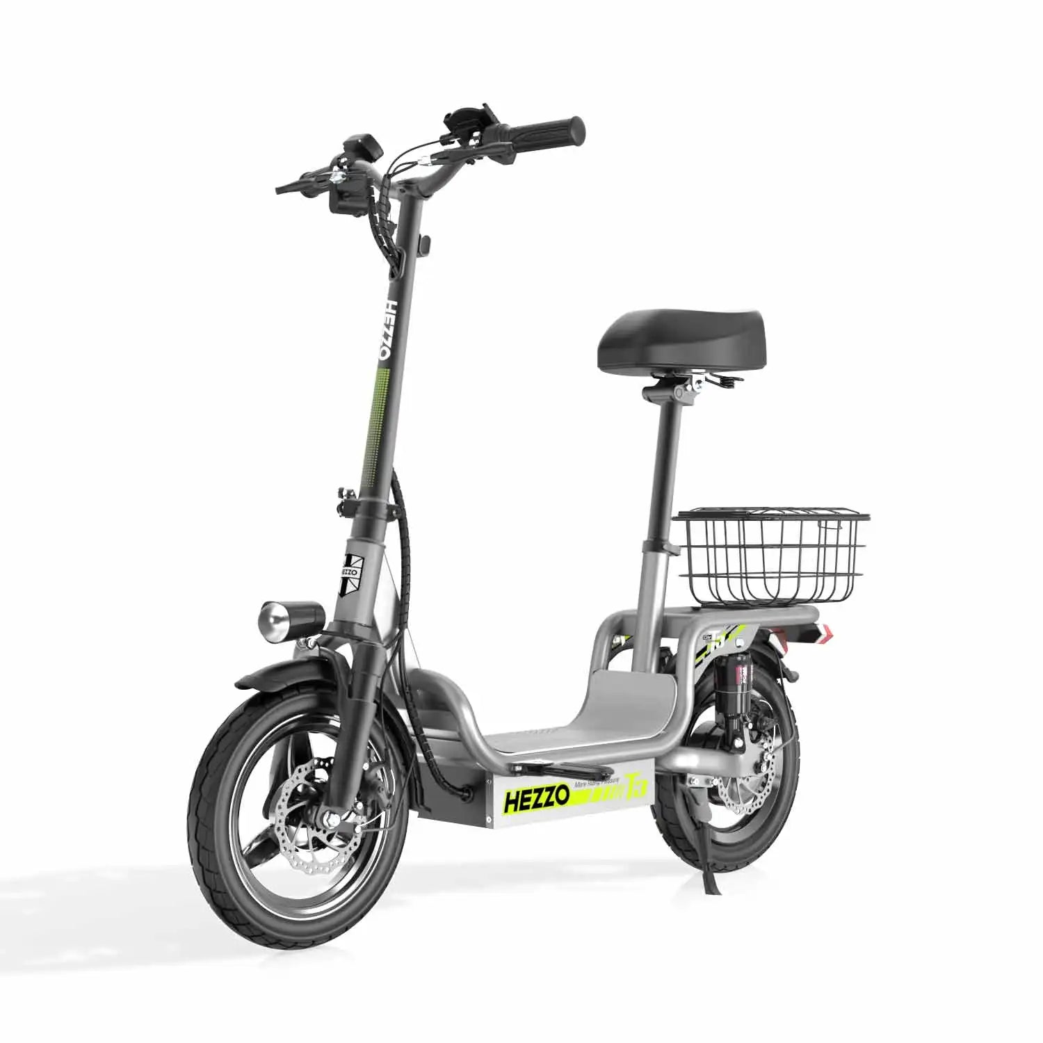 HKM-492819 Foldable 14-Inch Off-Road Electric Scooter with 500W Motor, 48V 15Ah Battery, 40-45km Range, Full Suspension