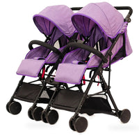HKM-4928851 purple twin stroller set studio view