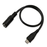 HKM-493011 Mobile Phone Charging and Audio Cable Conversion Interface - 30cm, Black
