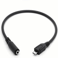 HKM-493011 Mobile Phone Charging and Audio Cable Conversion Interface - 30cm, Black