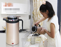 HKM-493139 Double Insulated Stainless Steel Mini Electric Kettle - 1.8L Capacity